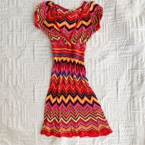 Forever 21 Chevron Print Sweater Dress